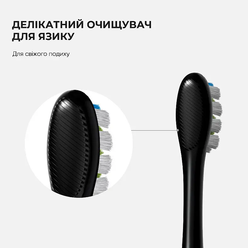 Насадка для зубной щетки Oclean Toothbrush Head for One SE Air F1 Plaque Control Brush Head Silver 2шт. P1C9 - фото 7