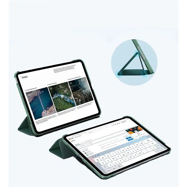 Чохол-книжка BeCover Tri Fold Hard для Apple iPad Pro 11" M4 2024 Dark Green (711727) - фото 5