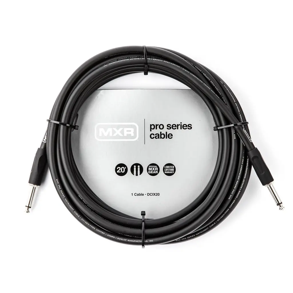 Инструментальный кабель Jack 6,3-Jack 6,3 6м Dunlop DCIX20 MXR Pro Series