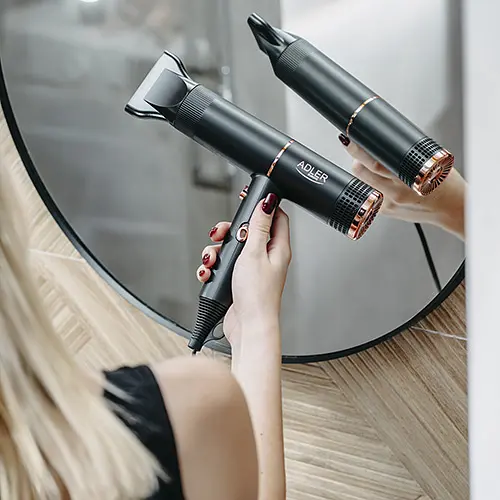 Фен з іонізацією Adler AD 2278, 1400 Вт 2 швидкості холодне повітря 1 шт. чорний (33705-IS) - фото 9