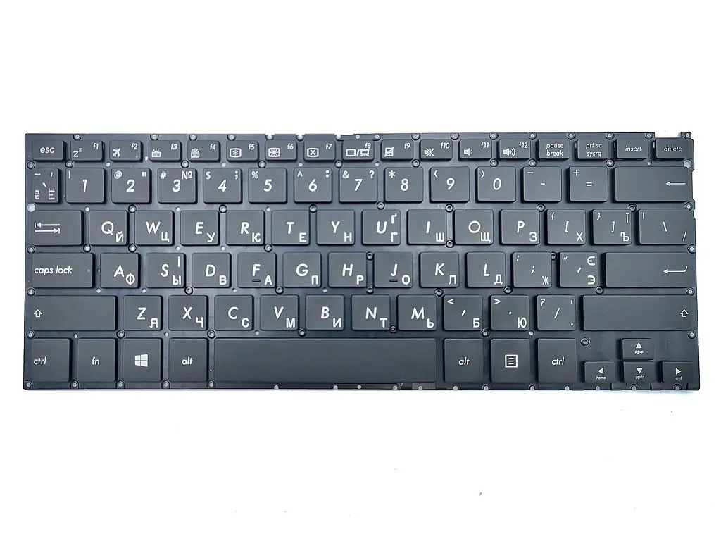 Клавіатура для ASUS ZenBook UX360U, UX360UA, UX360UAK (RU Black без рамки з підсвічуванням). Оригінал - фото 3
