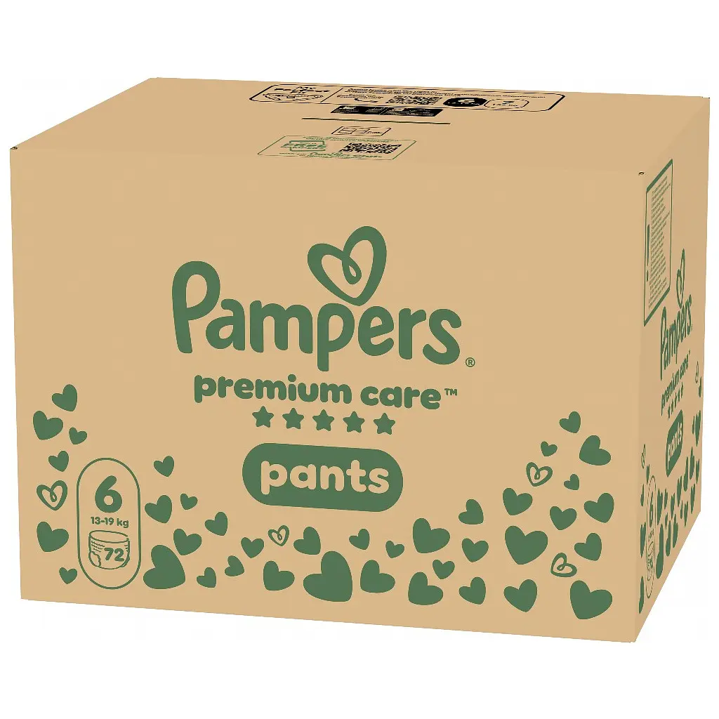 Підгузки Pampers Premium Care Pants Розмір 6 (13-19 кг) 72 шт (8006530320139) - фото 2