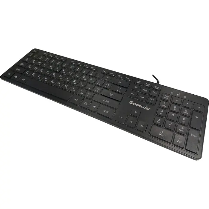 Клавіатура ігрова Defender Balance LQ UA LED підсвітка, чорна - фото 2
