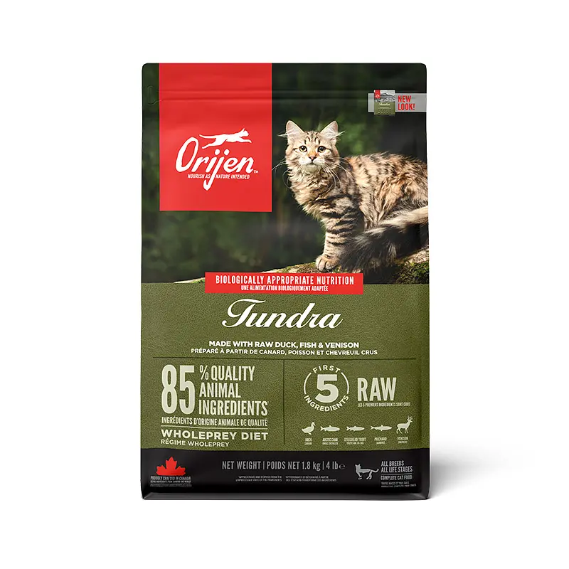 Сухий корм для кошенят та котів Orijen Tundra Cat з м'ясом та рибою 1.8 кг o28318