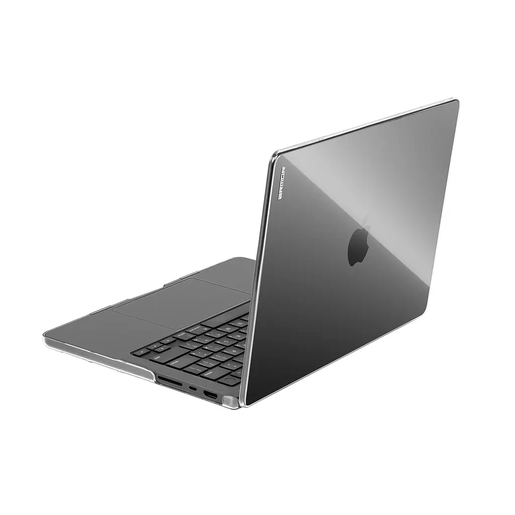 Чохол-накладка для MacBook Pro 14 M5-M1/M5 Pro-M2 Pro/M5 Max-M2 Max, прозорий, Crystal, полікарбонат (PC), захисний, прозорий, захист від подряпин і пошкоджень, вентиляція, доступ до портів, протиковзкі ніжки, для макбука, ArmorStandart (ARM79445) - фото 3
