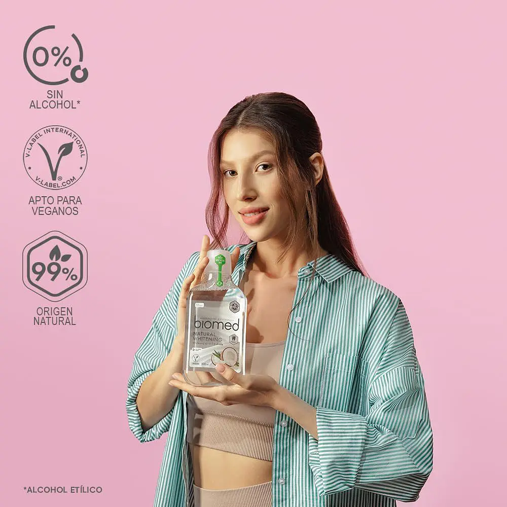Ополаскиватель для комплексного ухода за полостью рта BioMed Natural Whitening 500 мл - фото 3