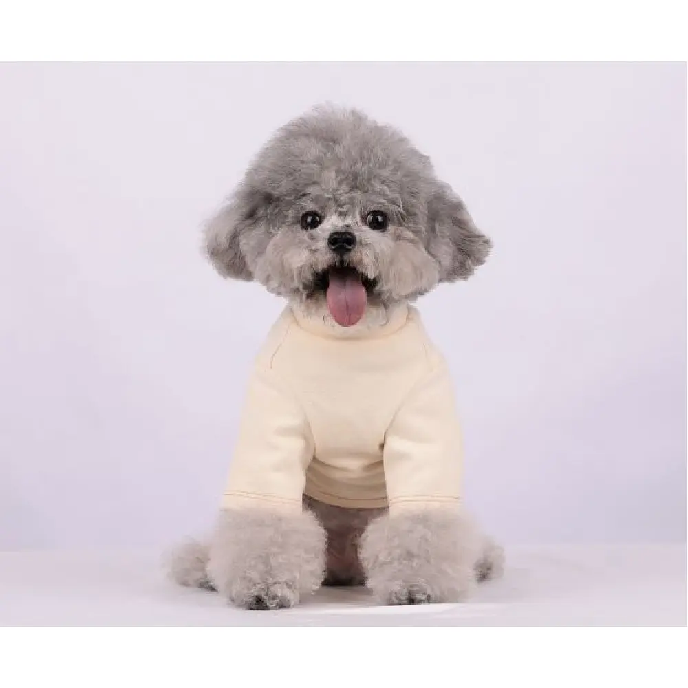 Трикотажний костюм для собак Being nice is fun, бежевий M Cheepet zoo0005693 - фото 4