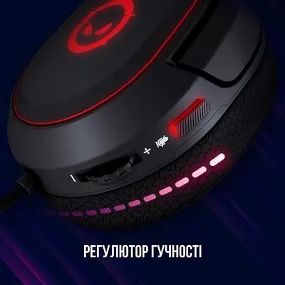 Навушники Lorgar Kaya 460 Gaming RGB USB Black (LRG-GHS460) - фото 8