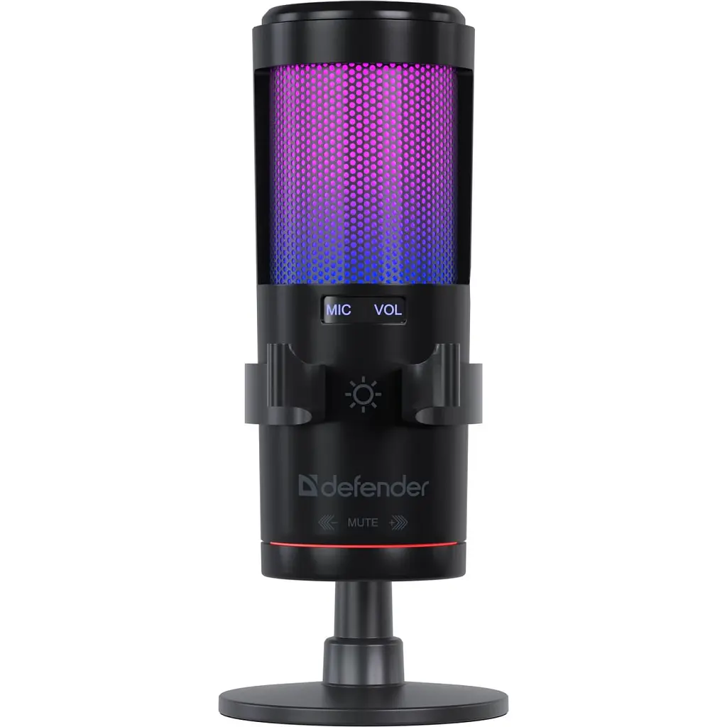 Ігровий стрім мікрофон Defender Impulse GMC 400 USB RGB 2.0 м (64240) - фото 9