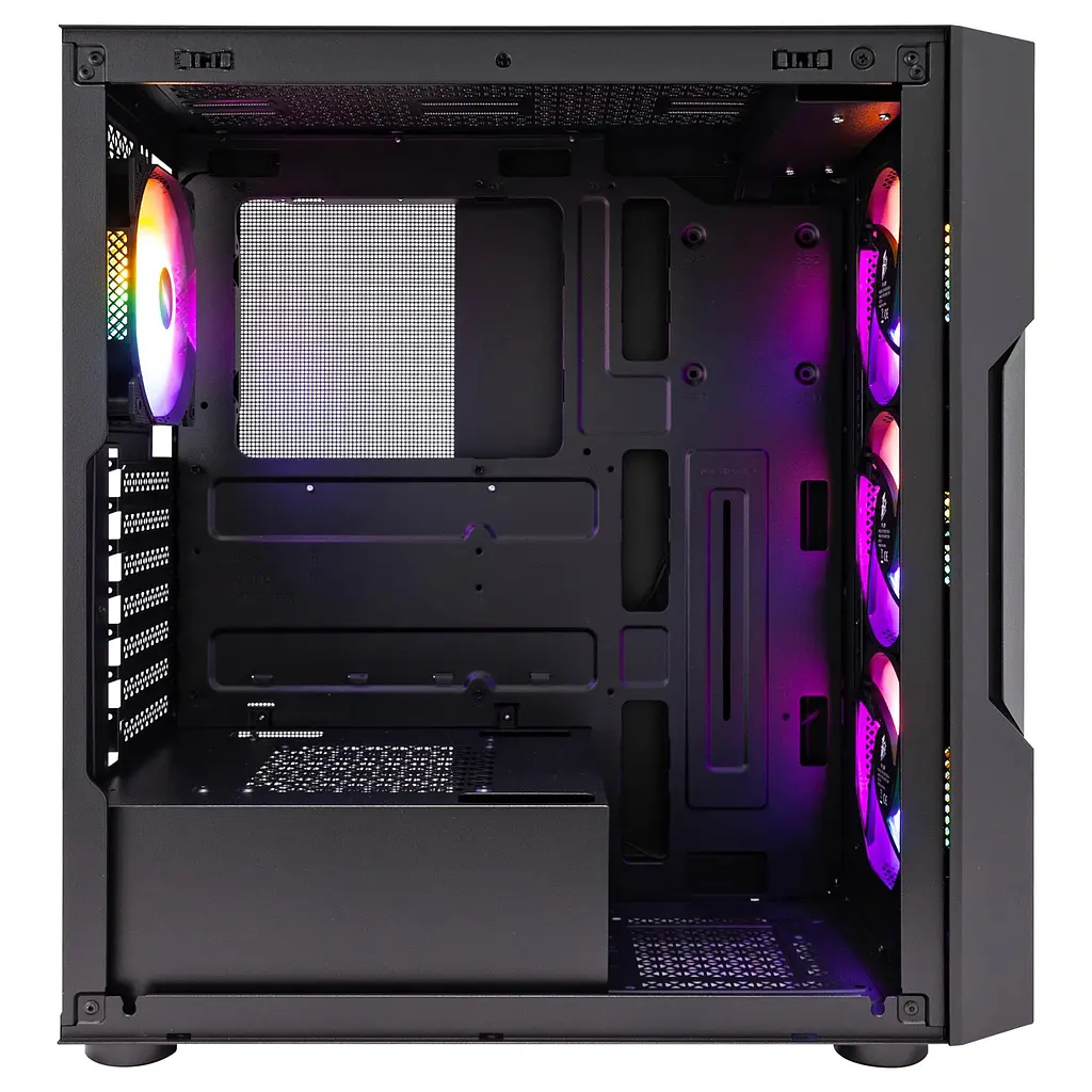 Корпус 1stPlayer T7-P-BK-4F1 Black 750W (T7-P-BK-4F1-PS-750FK-EU) - фото 6