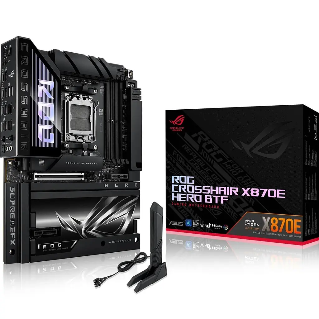 Материнська плата ASUS ROG CROSSHAIR X870E HERO BTF (ROG CROSSHAIR X870E HERO BTF) (Socket AM5, AMD X870E, ATX) - фото 9
