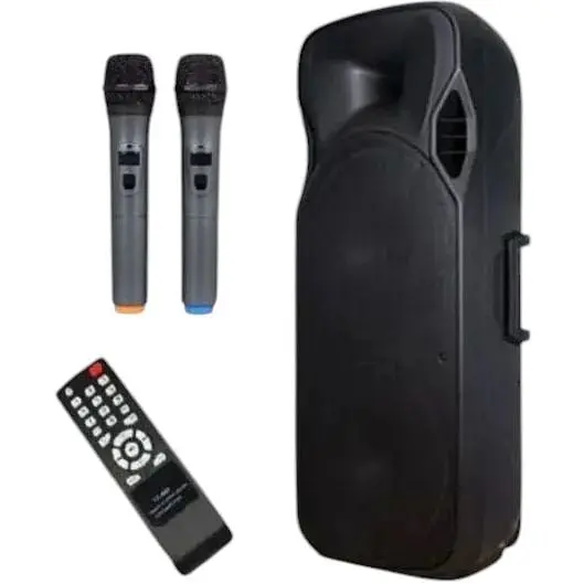 Акумуляторна акустична система XPRO A15-15 колонка валіза 150Вт USB SD FM радіо Bluetooth 2 мікрофони ДК (A15-15)