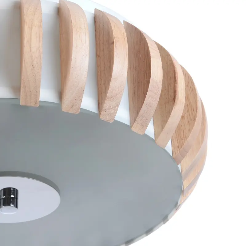 Люстра потолочная Brille деревянная в зал E27 40W BG (KL-197S/3) - фото 4