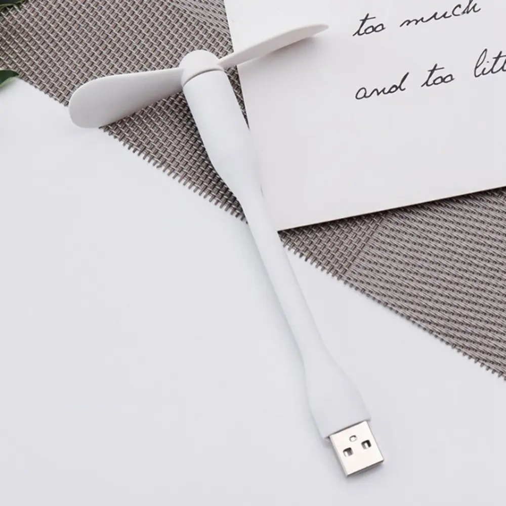 Вентилятор мобільний USB білий - фото 4