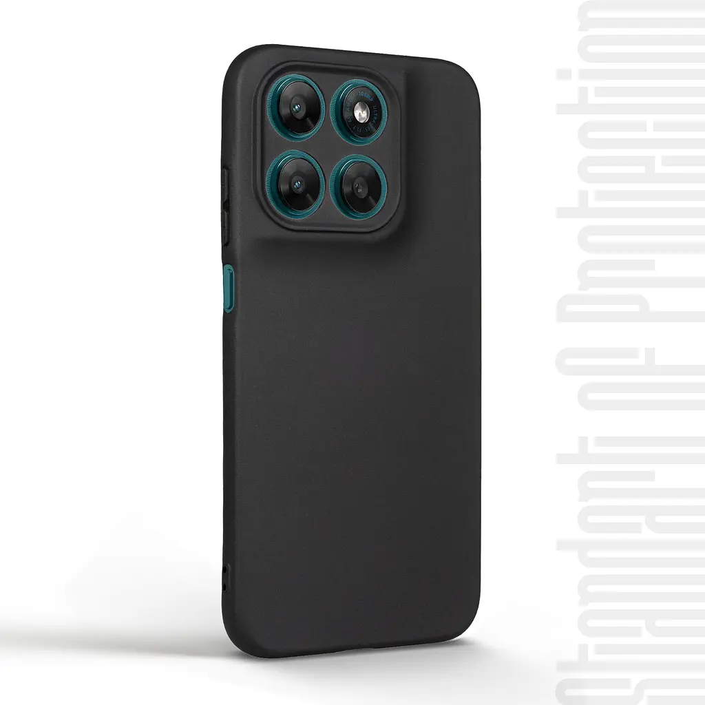 Чехол-накладка для смартфона Motorola G77 5G противоударный, силиконовый, термополиуретановый (ТПУ), с защитой камеры и корпуса, черный, защита всего корпуса, ArmorStandart (ARM91025) - фото 2