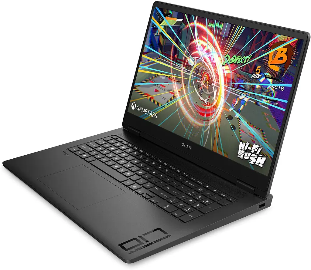 HP Ноутбук OMEN 17-db1005ua 17.3" FHD IPS AG, AMD AI 5340, 32GB, F1024GB, NVD5060-8, DOS, чорний - фото 3