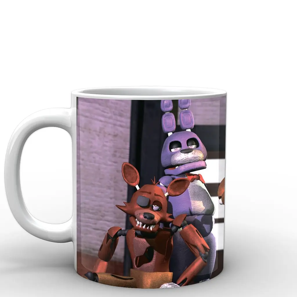 Кухоль GeekLand Five Nights At Freddys П'ять ночей з Фредді постер FN.02.004.599 330 мл білий - фото 3