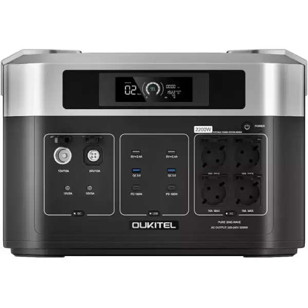 Зарядная станция Oukitel BP2000E 2200Вт + батарея B2000E (4096Вт/ч) EVE LiFePo4 UPS, MPPT - фото 4