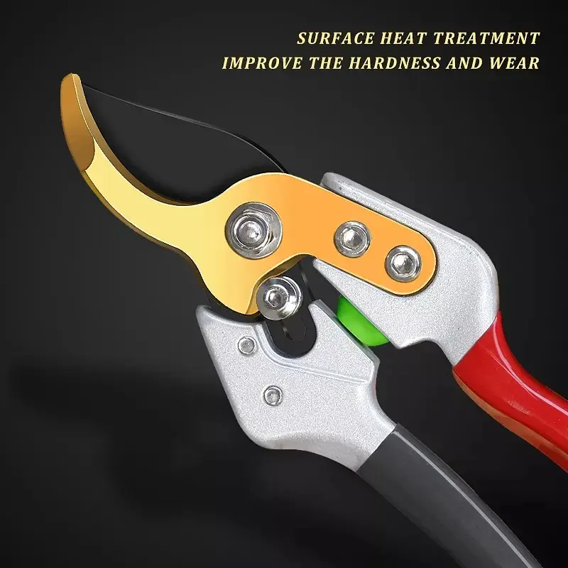 Профессиональный садовый секатор JRF-0103 для обрезки деревьев, кустов, роз - фото 6