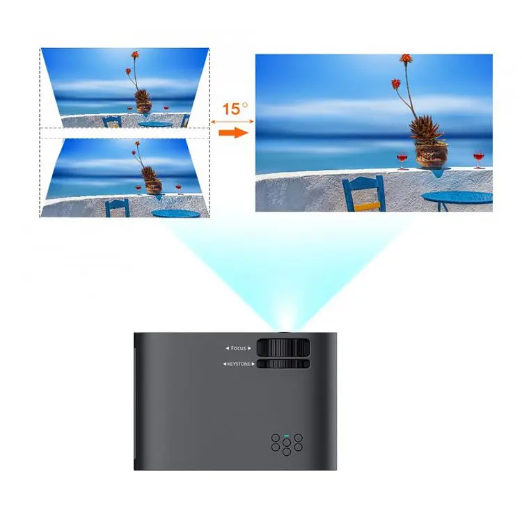 Портативний HD проєктор Panoplus XM XPRO 4200 lm із зовнішньою WiFi функцією Screen Mirroring + Тринога 1 метр у комплекті (P00379_3050) - фото 2