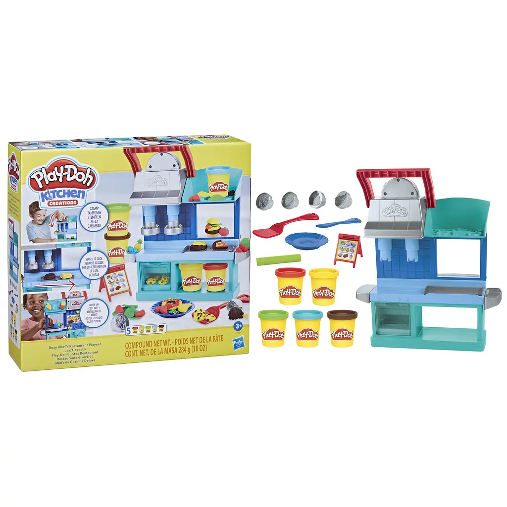 Ігровий набір з пластиліном Hasbro Play-Doh Зайнятий шеф-кухар (F8107) - фото 3