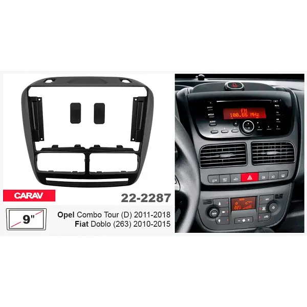 Переходная рамка Opel Combo, Fiat Doblo Carav 22-2287 - фото 3