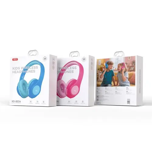 Навушники накладні XO BE54 Cartoon Kids Headphones Сині - фото 2