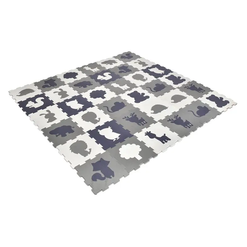 Килимок-мозаїка EVA 36 деталей Тварини пазли 31×31 см (MR 1292)