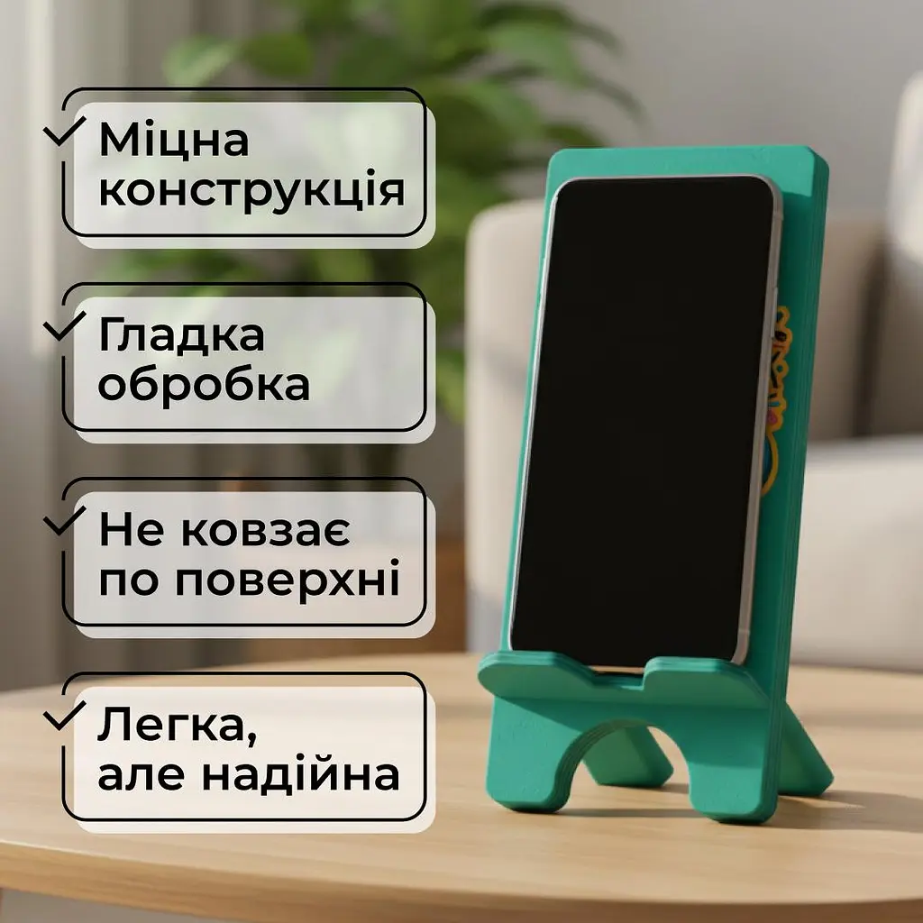 Підставка для телефону дерев’яна настільна Vladi Group «It’s Easy» (VG3001-04) - фото 5