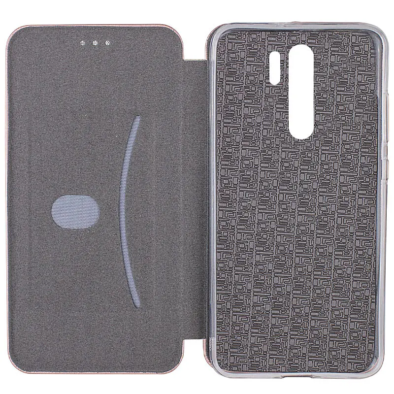 Кожаный чехол-книжка Classy для Xiaomi Redmi 9 Rose Gold - фото 2