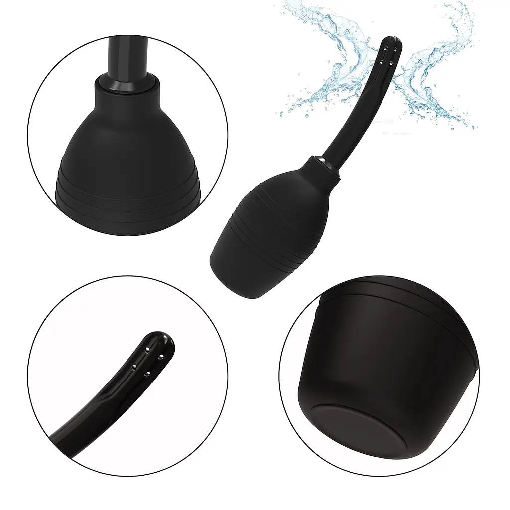 Анальний душ Erospace Wild Play C4 310 мл (чорний) - фото 6