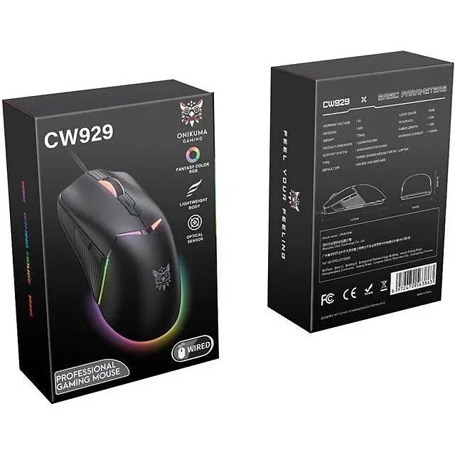 Миша Onikuma CW929 Black [136256] - фото 6