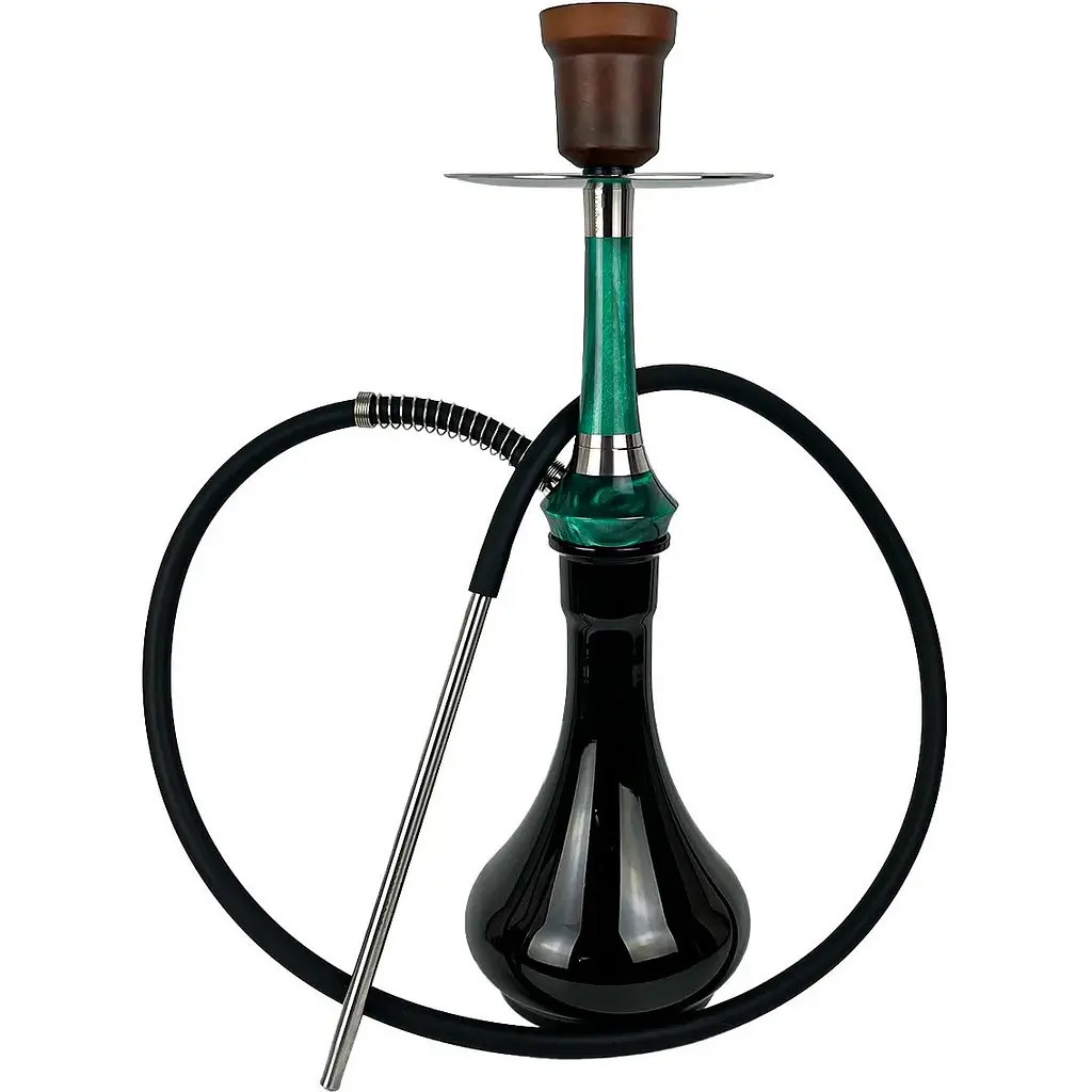 Кальян Totem Hookah Monolit Optima Emerald Green Drop Black - фото 2