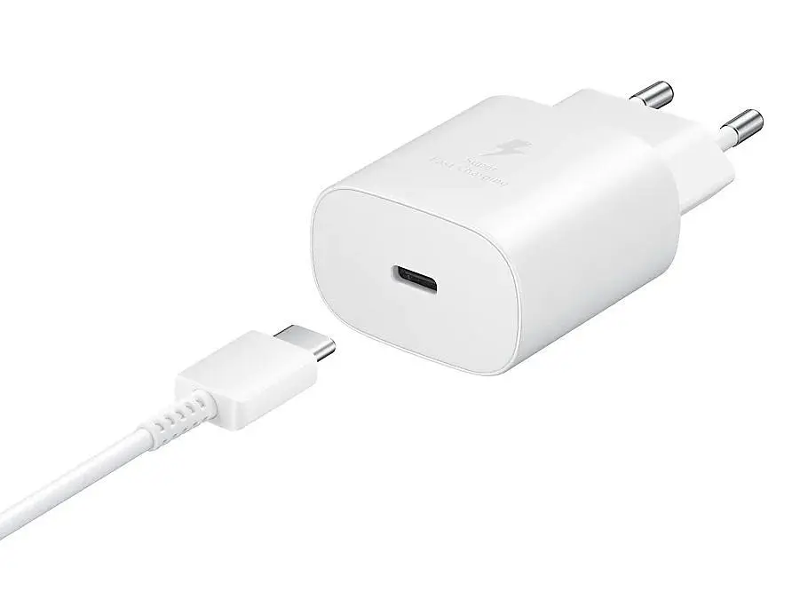 Мережевий зарядний пристрій Samsung 25W PD Wall Charger + Cable USB-C to USB-C White (EP-TA800XWEGRU) [59958] - фото 5
