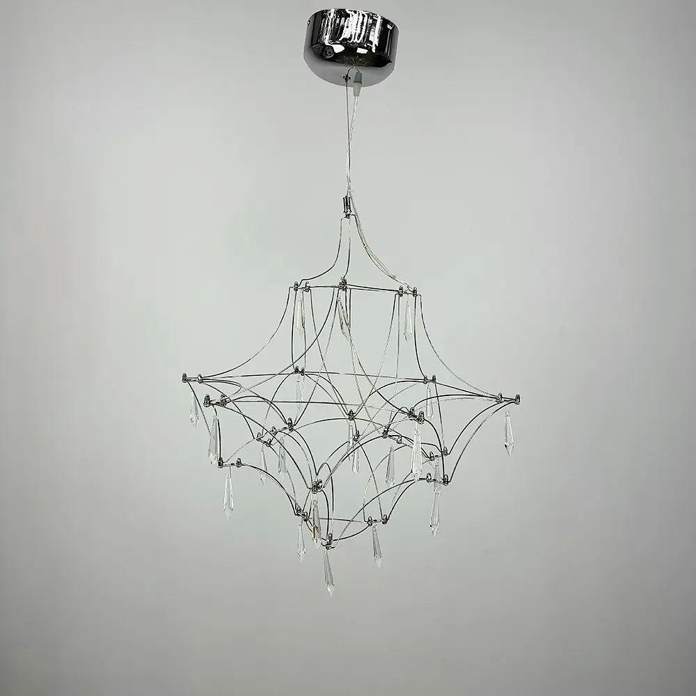 Дизайнерская невесомая люстра MIRA C d60 см Line.F MJ 158-600 CH - фото 4