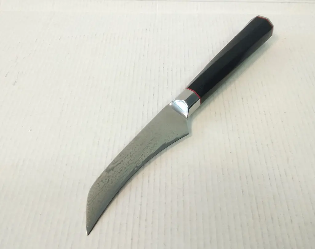 Ніж для чищення овочів Damascus DK-AK 3008 AUS-10 9 см Дамаська сталь 73 шарів - фото 9