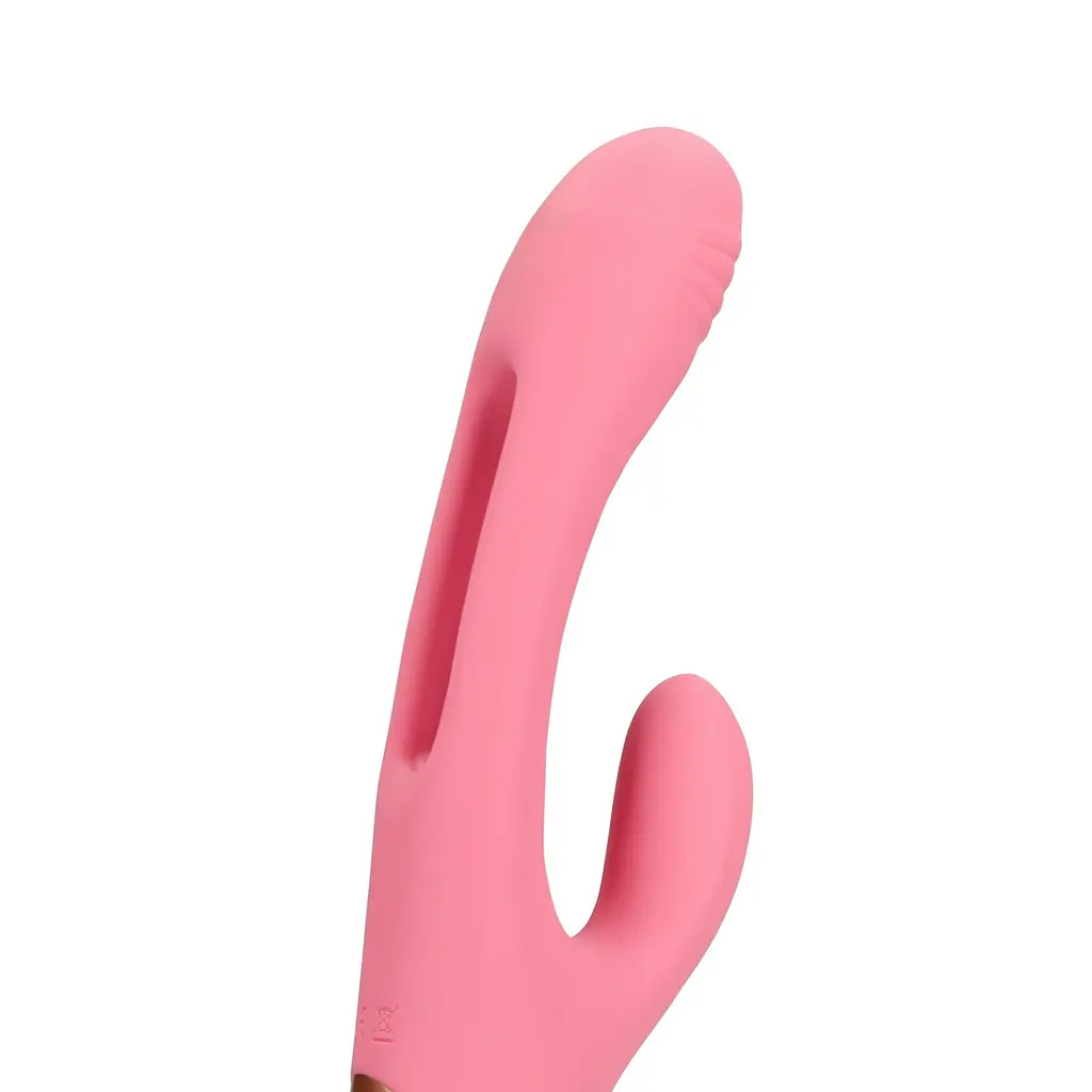 Вібратор-кролик Loveline G-spot Fluttering, 24.8 см (рожевий) - фото 8