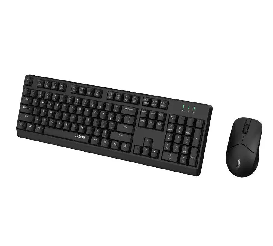 Комплект бездротова клавіатура та миша RAPOO 1500X 2.4 Wireless Black - фото 3
