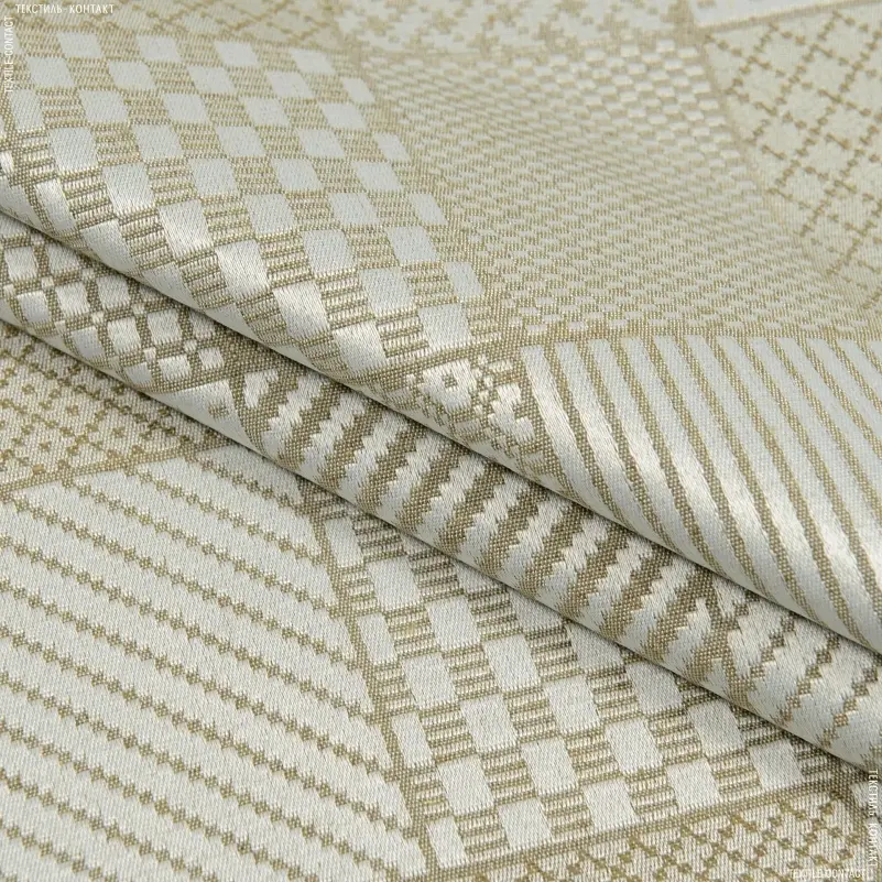 Скатертина MirSon №301 Jacquard olive 220x140 см жакард - фото 4