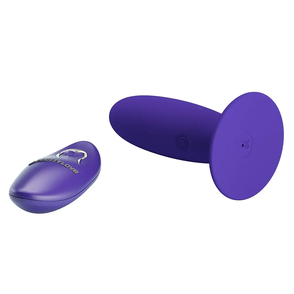 Анальная пробка Pretty Love Remote Control Vibrating Plug Youth 11 см (фиолетовый) - фото 3
