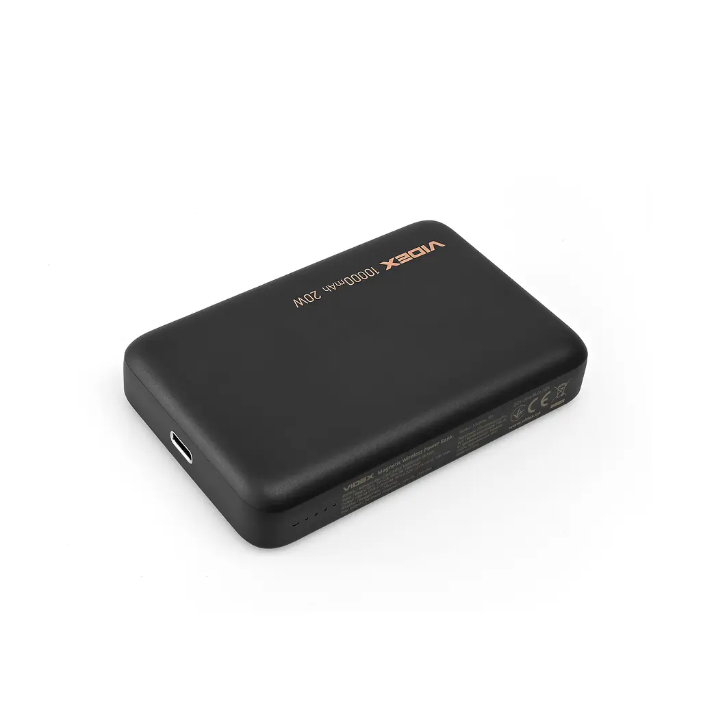 Повербанк с беспроводной зарядкой 10000mAh Videx VPB-331 PD20W Black (VPB-331-B) - фото 3
