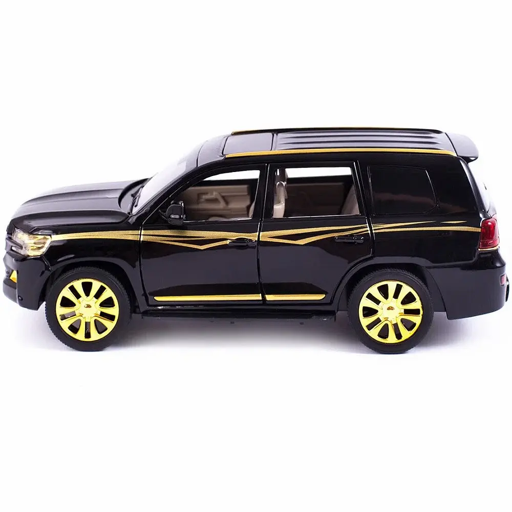 Колекційна металева модель позашляховика АвтоЕксперт Toyota Land Cruiser з інерцією, світлом та звуком 1:24 - фото 8