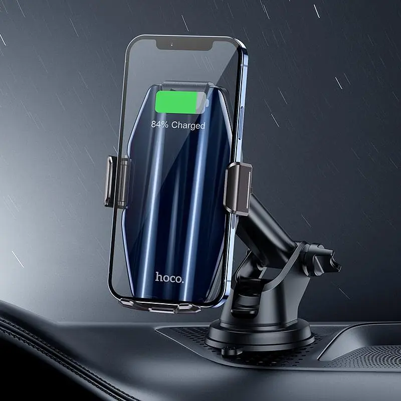 Тримач і БЗП індукційний Hoco Energia smart wireless charging S45 15W - фото 4