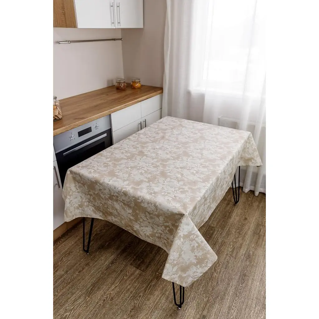 Скатертина Прованс Simfoni Алюр 180x136 см бежева (33561) - фото 2