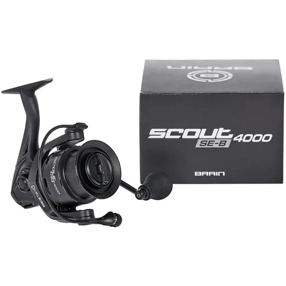 Котушка Brain Scout SE-B 4000S 8+1BB 4.9:1 Чорний - фото 6