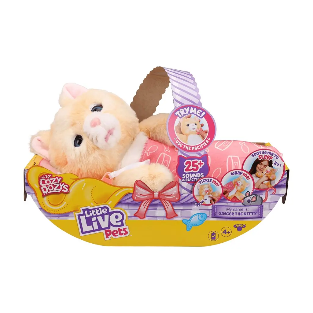 Інтерактивна іграшка Moose Little Live Pets Кошеня-обіймашка Джінджер (26492) - фото 2