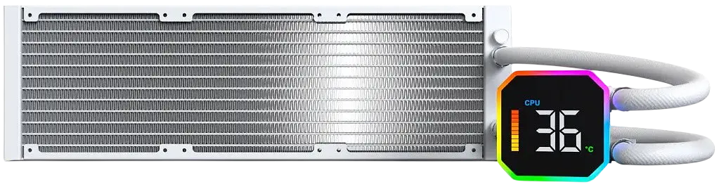 Водяное охлаждение Montech HyperFlow Digital 360 ARGB White - фото 3