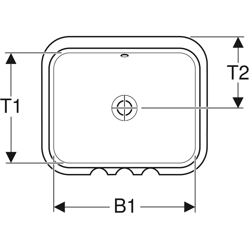 Раковина Geberit VariForm 53 500.761.01.2, Білий - фото 3