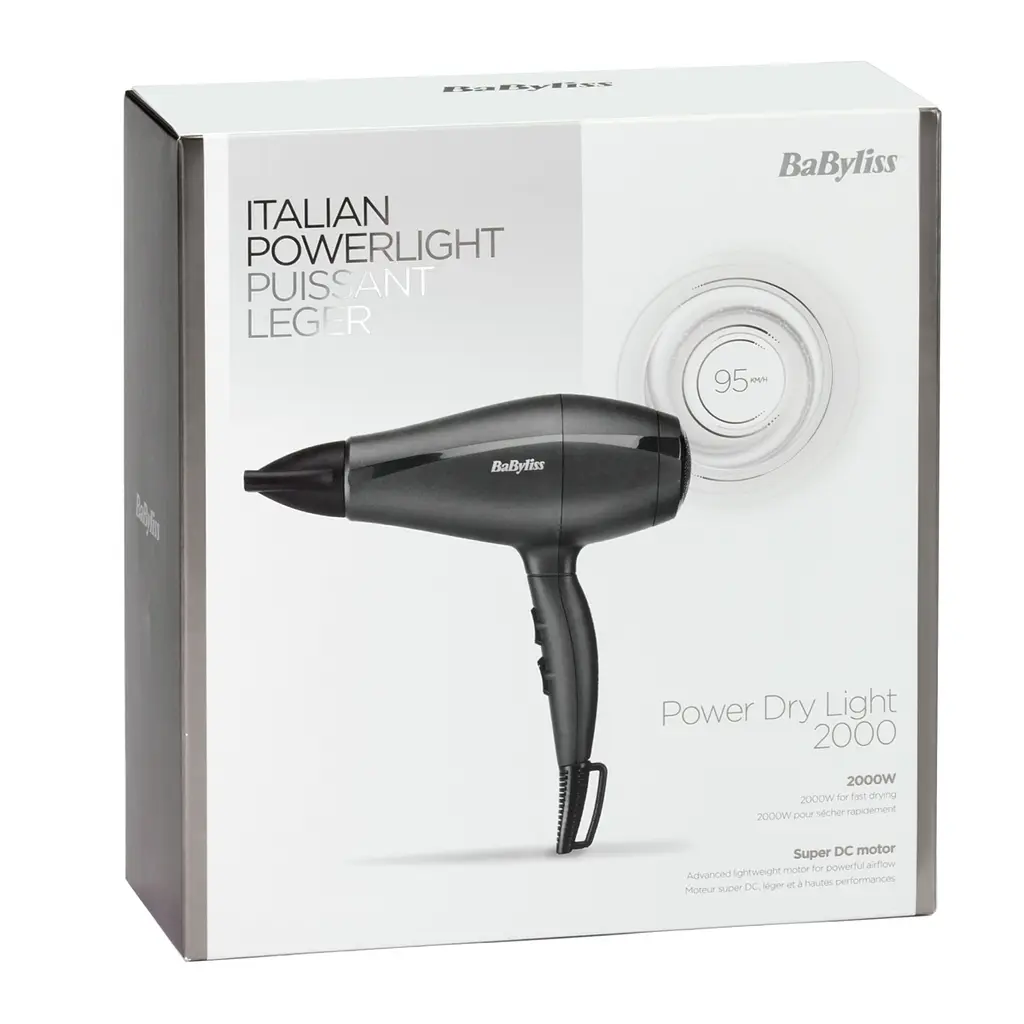 Фен BaByliss Super Light Pro черный (5910E) - фото 7