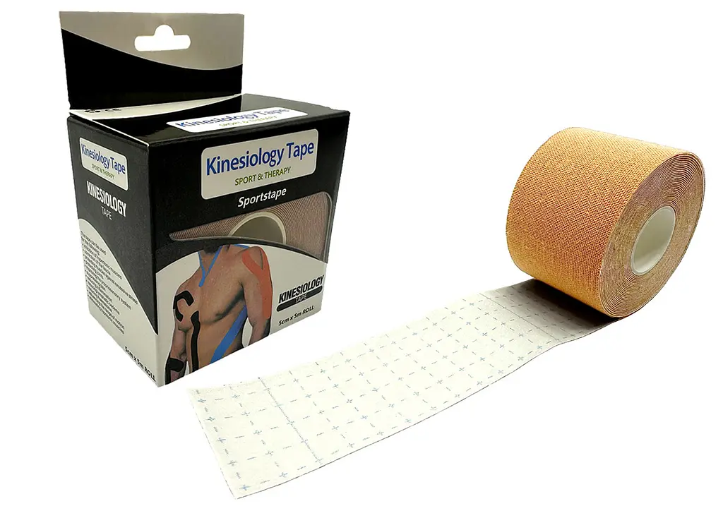 Кінезіо тейп EasyFit Kinesio бежевий (EF-2080-SN) - фото 3